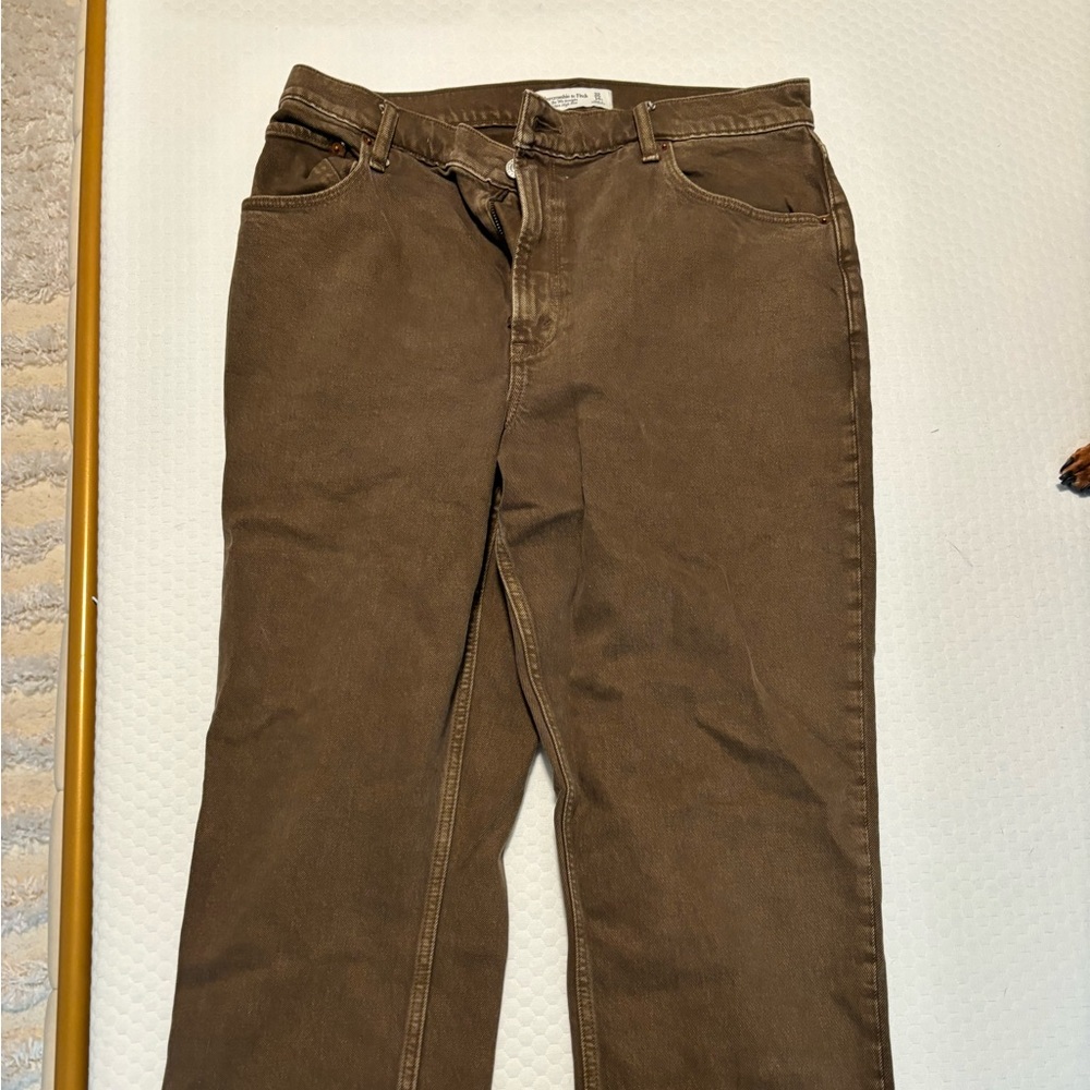 Abercrombie 90s straight high rise curve love